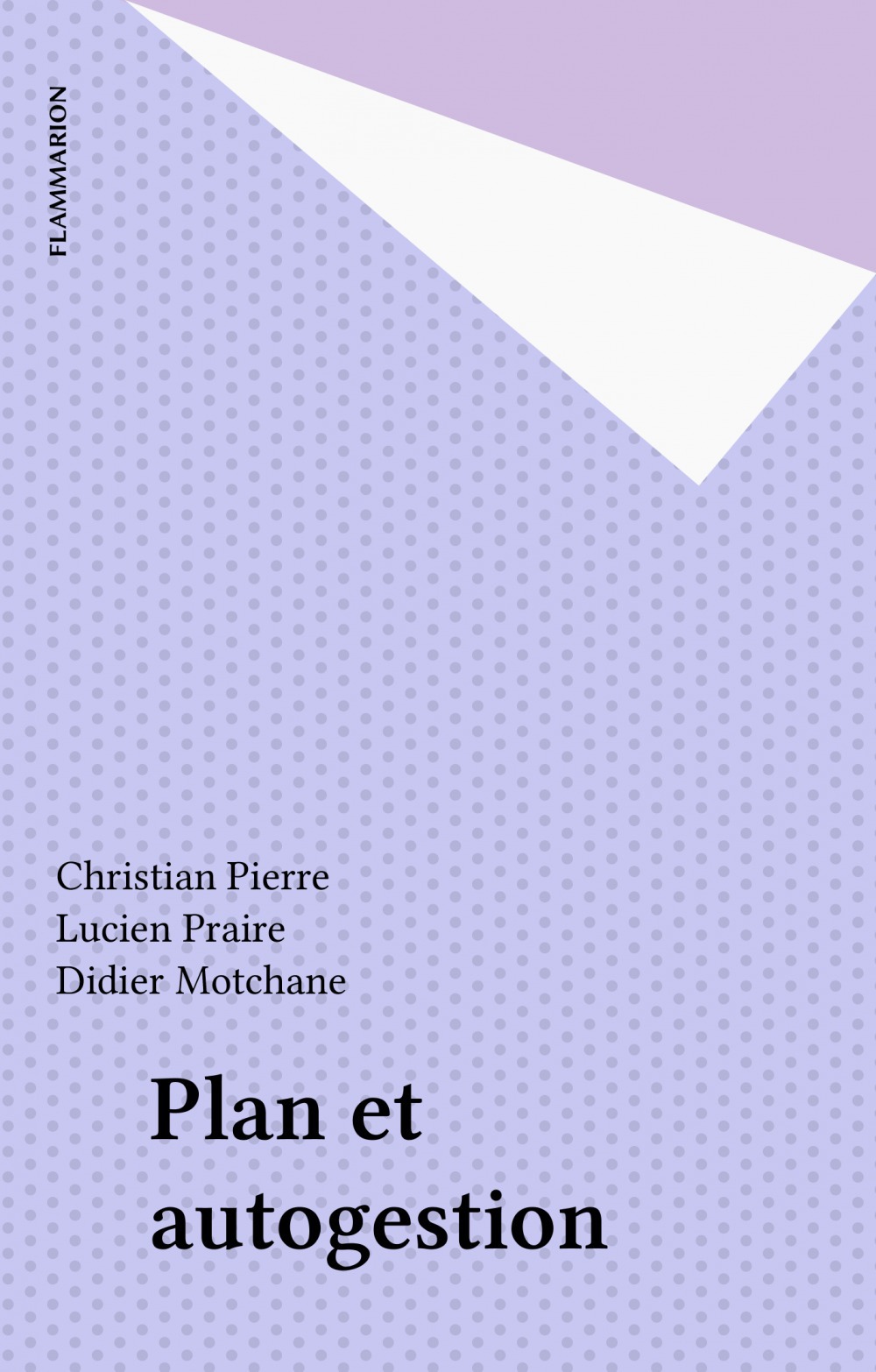ebook cover of Plan et autogestion, by Pierre Christian