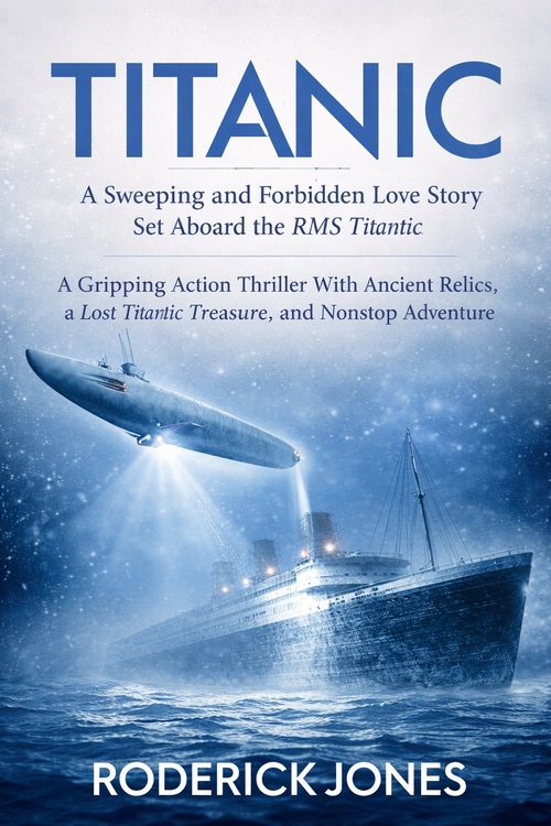 ebook cover of Titanic: A Sweeping and Forbidden Love Story Set Aboard the Rms Titanic, by Roderick Jones