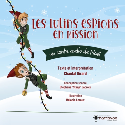 Couverture audiobook de Les lutins espions en mission, de Chantal Girard