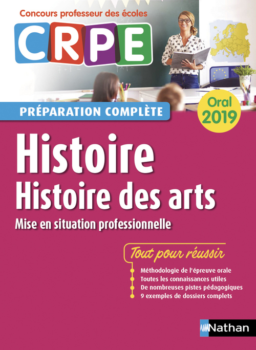 ebook cover of Histoire - Histoire des arts - Oral 2019 - Préparation complète - CRPE, by Pascal Bourassin, Jean-Pierre Bourgeois, Jean-louis Laubry, Anne de Nadai, Pierre Reynaud