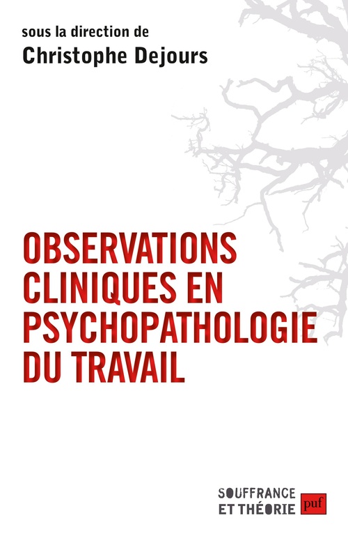 Couverture ebook de Observations cliniques en psychopathologie du travail, de Christophe Dejours
