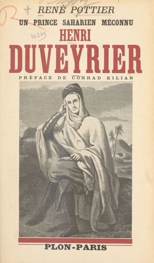 ebook cover of Henri Duveyrier, by René Pottier