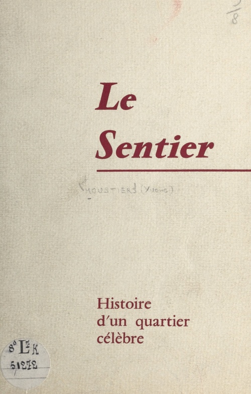 ebook cover of Le sentier, by Yvone Moustiers