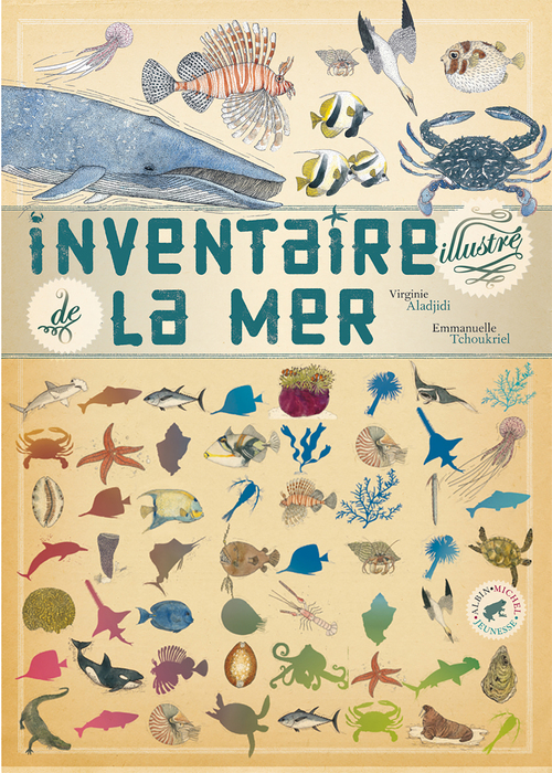 Couverture ebook de Inventaire illustré de la mer, de Virginie Aladjidi