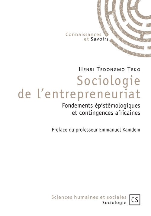 ebook cover of Sociologie de l'entrepreneuriat, by Henri Tedongmo Teko