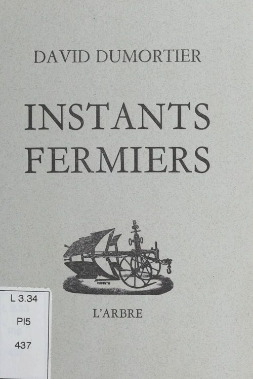 Couverture ebook de Instants fermiers, de David Dumortier