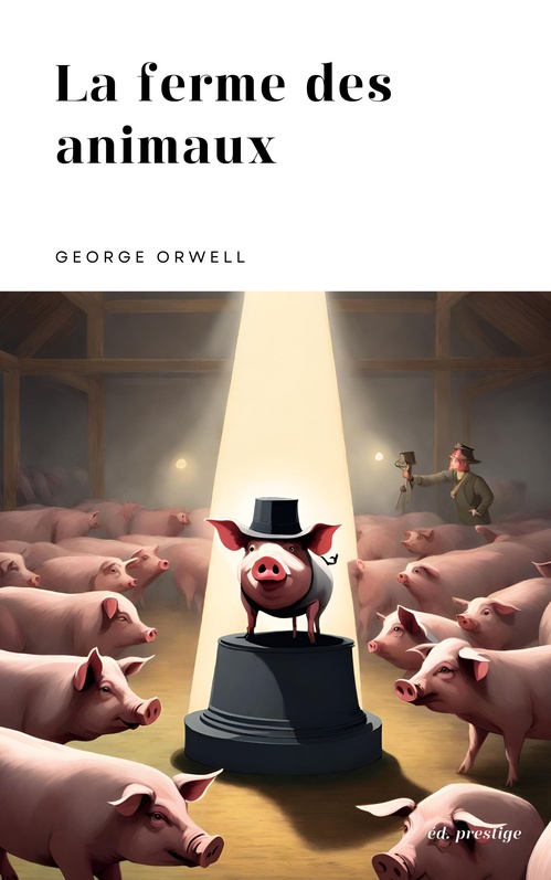 ebook cover of La ferme des animaux, by George Orwell