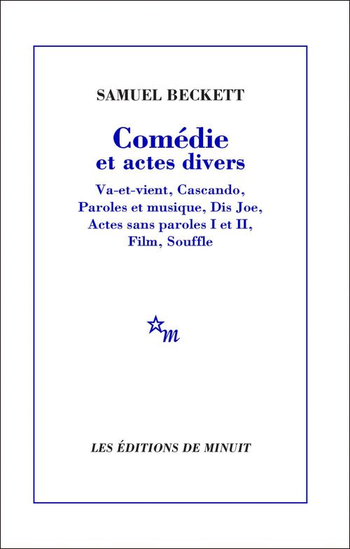 Couverture ebook de Comédie et actes divers, de Samuel Beckett