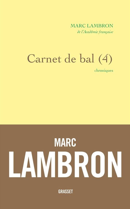 Couverture ebook de Carnet de bal, 4, de Marc Lambron