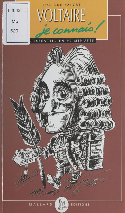 Couverture ebook de Voltaire, je connais, de Jean-luc Faivre