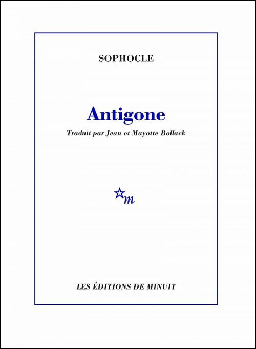 ebook cover of Antigone, by Sophocle