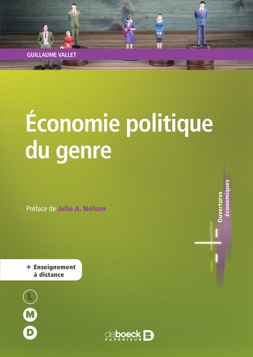Couverture ebook de Économie politique du genre, de Guillaume Vallet, Julie A. Nelson