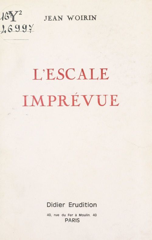 Couverture ebook de L'escale imprévue, de Jean Woirin