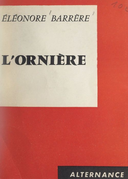 ebook cover of L'ornière, by Eleonore Barrere