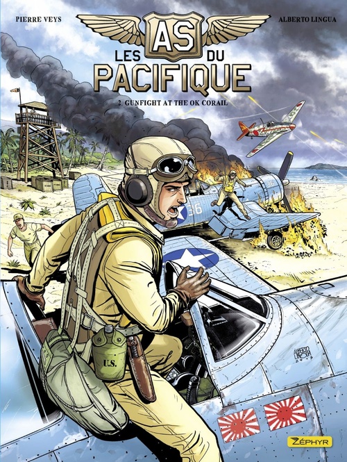 ebook cover of Les as du Pacifique - tome 2 - Gunfight at the OK Corail, by Pierre Veys, Alberto Lingua