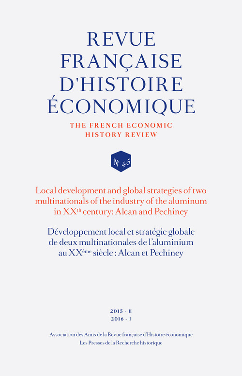 Couverture ebook de Développement local et stratégie globale de deux multinaitonales de l'aluminium au XXe siècle: Alcan et Pechiney, de