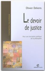 ebook cover of Le devoir de justice, by Olivier Dekens