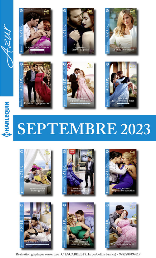 Couverture ebook de Pack mensuel Azur - 11 romans + 1 titre gratuit (Septembre 2023), de Collectif