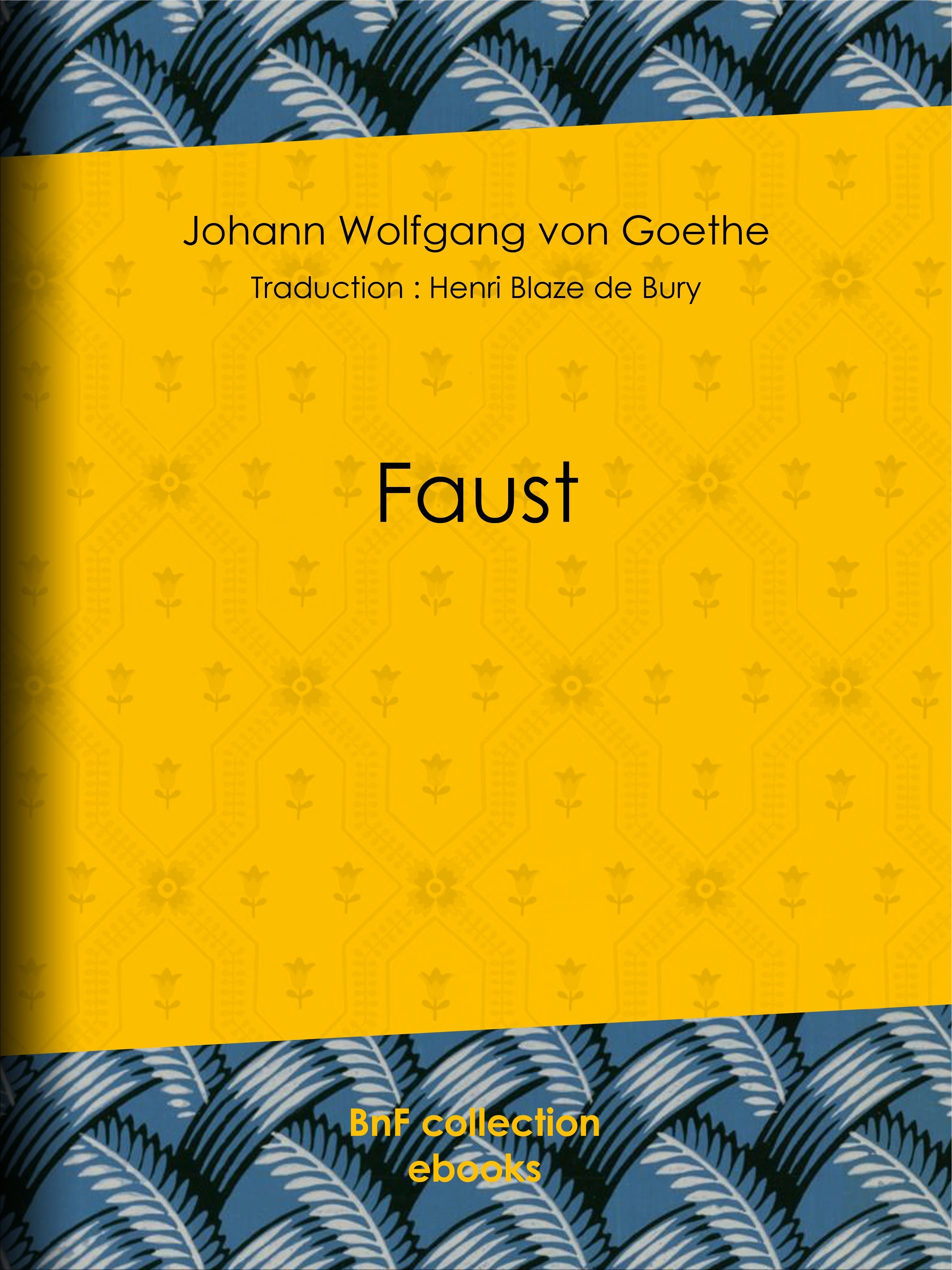 ebook cover of Faust, by Blaze De Bury, Johann Wolfgang von Goethe