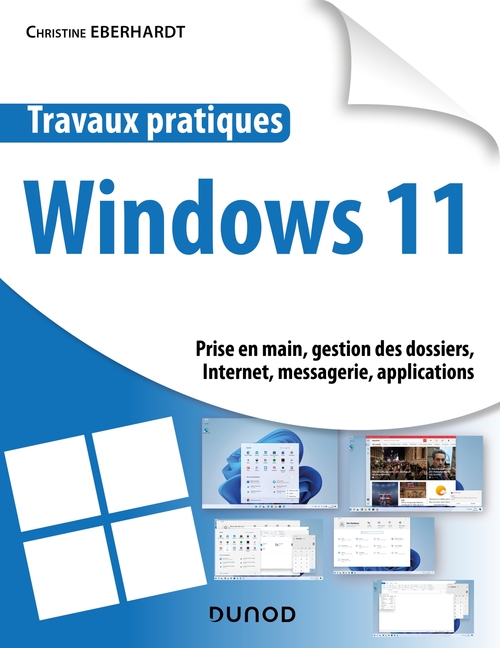 ebook cover of Travaux pratiques - Windows 11, by Christine Eberhardt