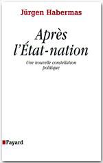 ebook cover of Après l'Etat-nation, by Jürgen Habermas