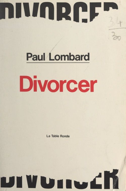 Couverture ebook de Divorcer, de Paul Lombard