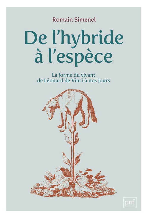 Couverture ebook de De l'hybride à l'espèce : La forme du vivant, de Léonard de Vinci à nos jours, de Romain Simenel