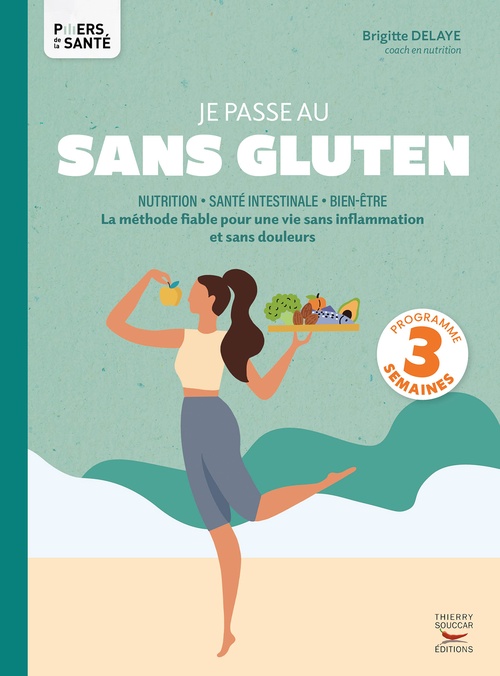 Couverture ebook de Je passe au sans gluten, de Brigitte Delaye
