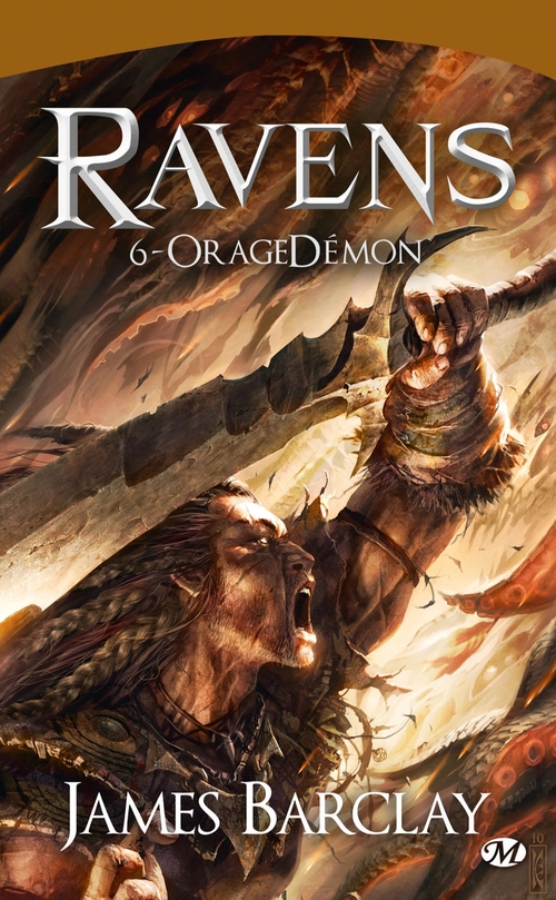 ebook cover of Les Chroniques des Ravens, T6 : OrageDémon, by James Barclay