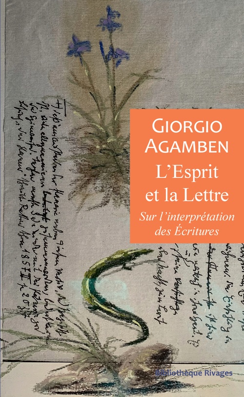 Couverture ebook de L'esprit et la lettre, de Giorgio Agamben
