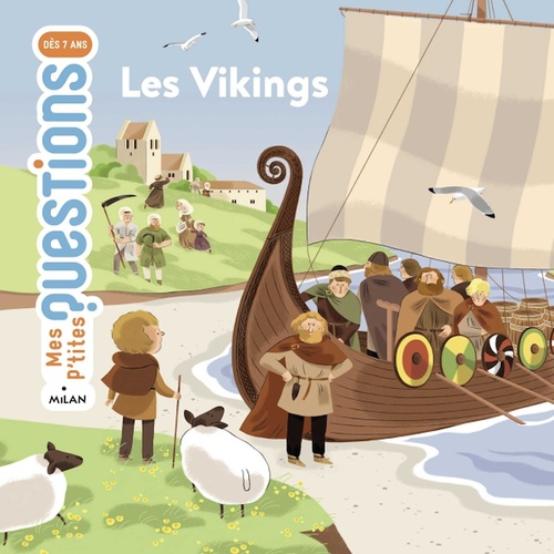 ebook cover of Les Vikings, by Isabelle Seroul, Audrey Guiller