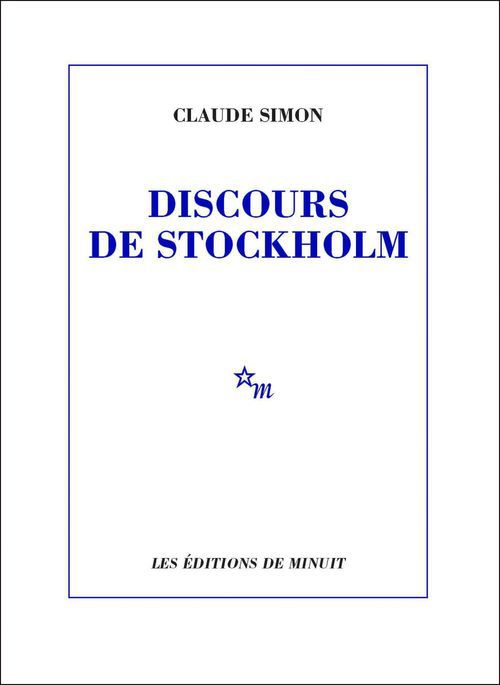 Couverture ebook de Discours de Stockholm, de Claude Simon