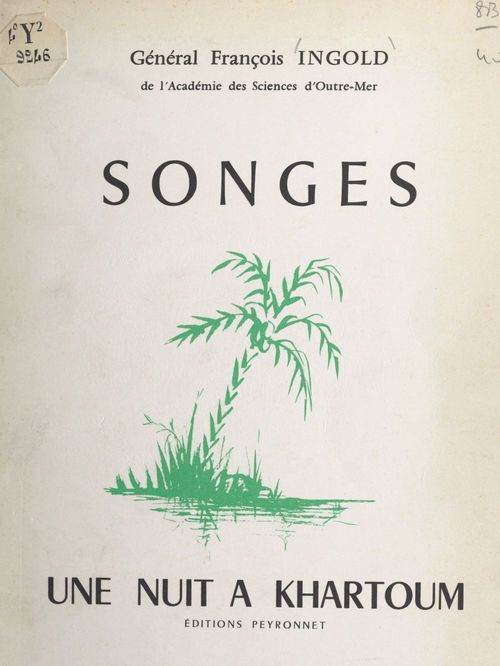 ebook cover of Songes, by Francois Ingold