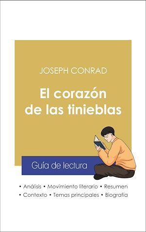 Couverture ebook de Guía de lectura El corazón de las tinieblas (análisis literario de referencia y resumen completo), de Joseph Conrad