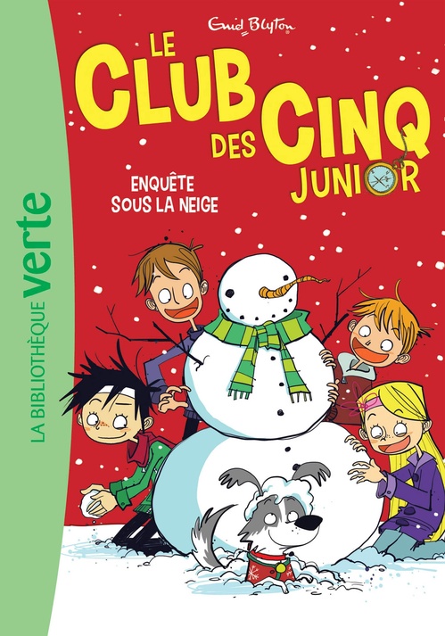 Couverture ebook de Le Club des Cinq Junior 08 - Enquête sous la neige, de Enid Blyton