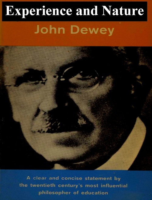 ebook cover of Experience and Nature, by John Dewey