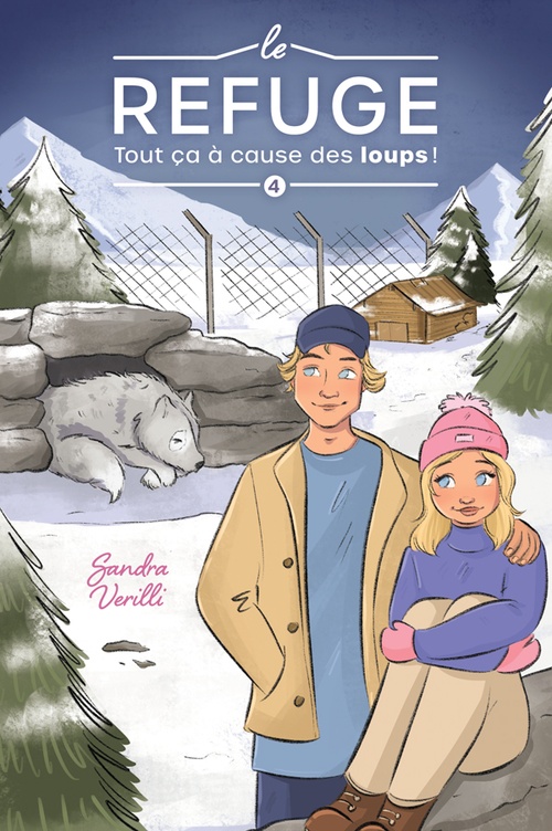 ebook cover of Tout ça à cause des loups! - T.4, by Sandra Verilli