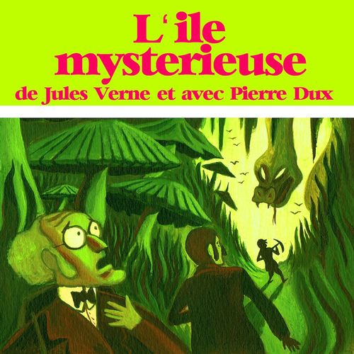 audiobook cover of L'île mysterieuse, by Jules Verne