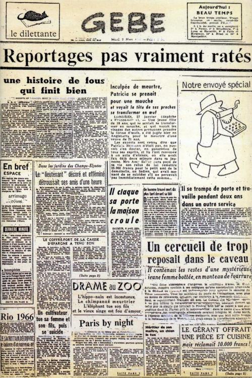 Couverture ebook de Reportages pas vraiment ratés, de Gébé