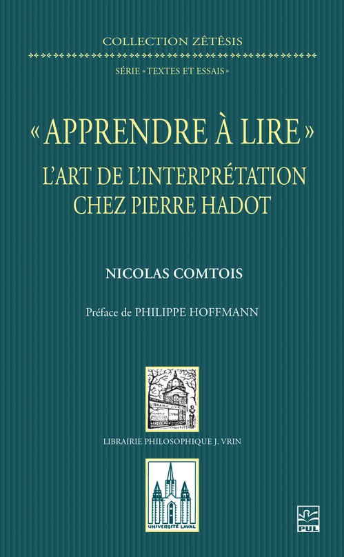 Couverture ebook de « Apprendre à lire », de Nicolas Comtois