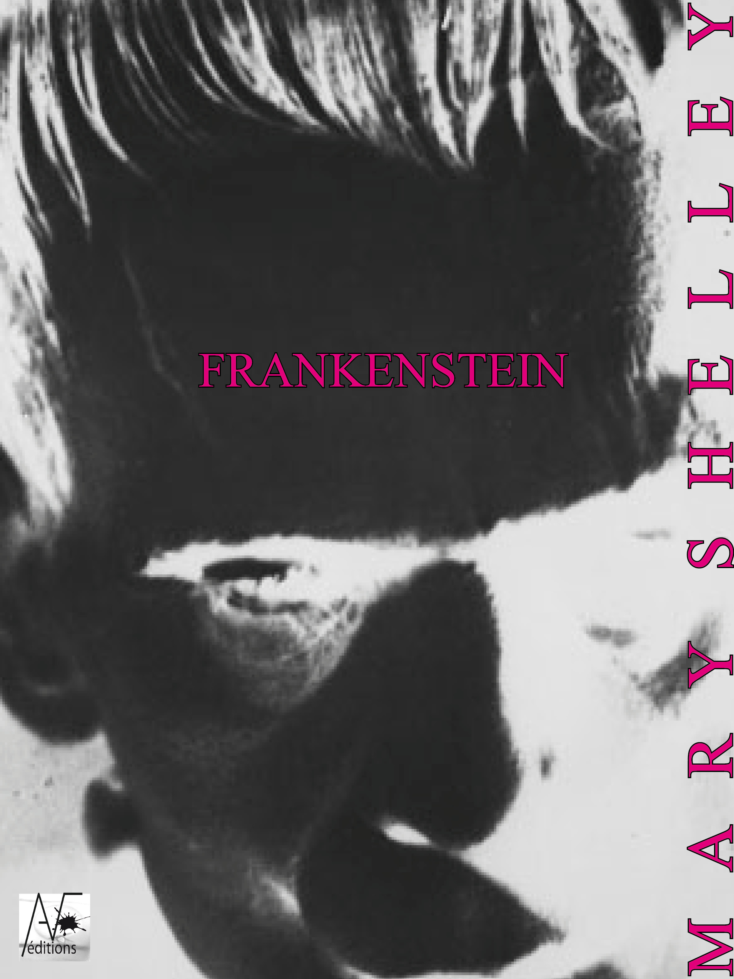 ebook cover of Frankenstein, by Mary Shelley