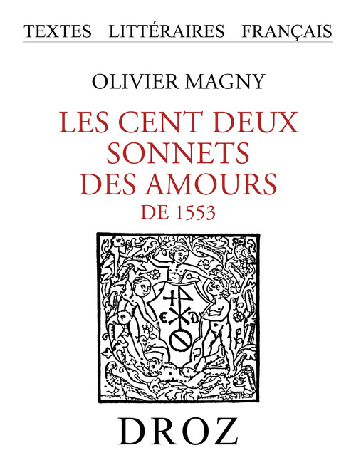 ebook cover of Les cent deux sonnets des Amours de 1553, by De Magny Olivier