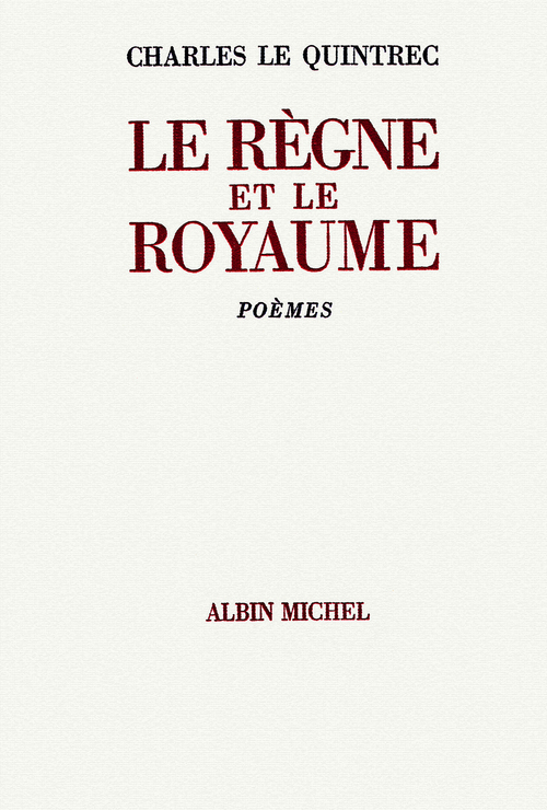 ebook cover of Le Règne et le royaume, by Charles Le quintrec