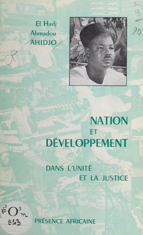 Couverture ebook de Nation et développement, de Ahmadou Ahidjo