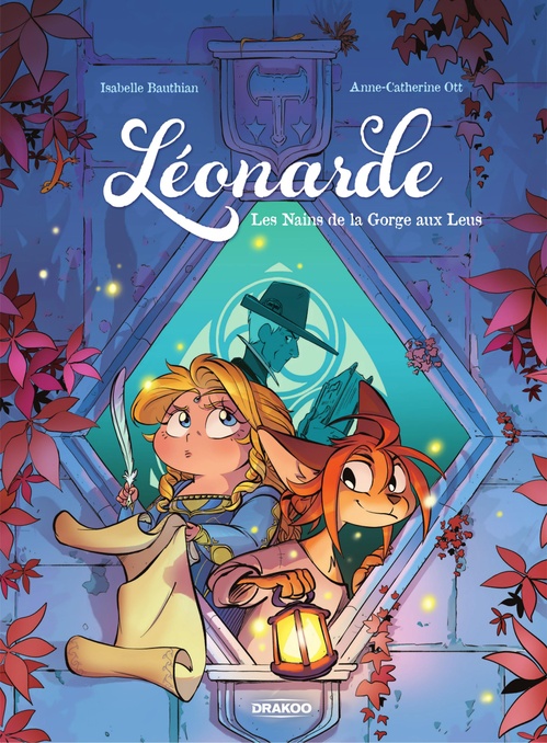 Couverture ebook de Léonarde - Tome 2 - Les nains de la Gorge aux Leus, de Isabelle Bauthian