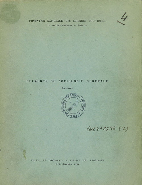 ebook cover of Éléments de sociologie générale, by Henri Mendras