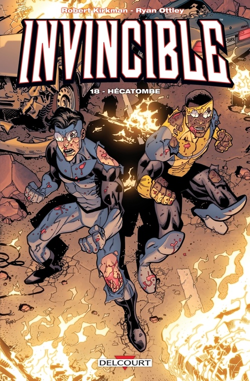 ebook cover of Invincible T18 - Hécatombe, by Robert Kirkman, Ryan Ottley