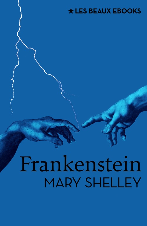 ebook cover of Frankenstein, by Mary Shelley