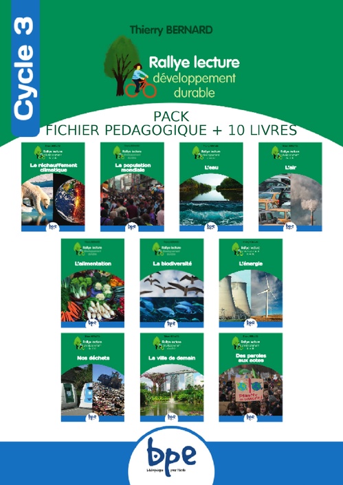 Couverture ebook de Lot 10 livres + fichiers  CYCLE 3 RALLYE DD, de Thierry Bernard