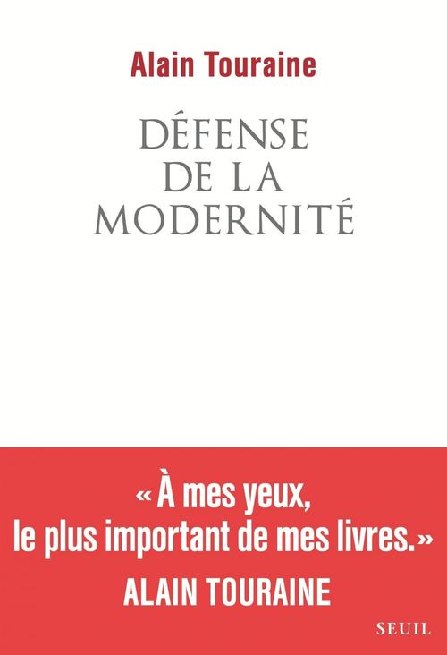 Couverture ebook de Défense de la modernité, de Alain Touraine